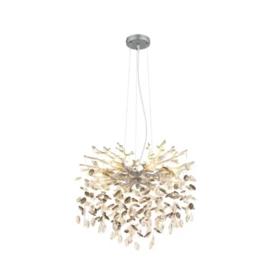 1. Luster Globo Queena 64138H1S srebrni
