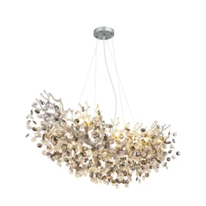 1. Luster Globo Queena 64138H3S srebrni