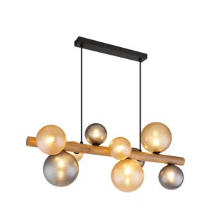 1. Visilica Globo Riha 56133W-9H drvo crna