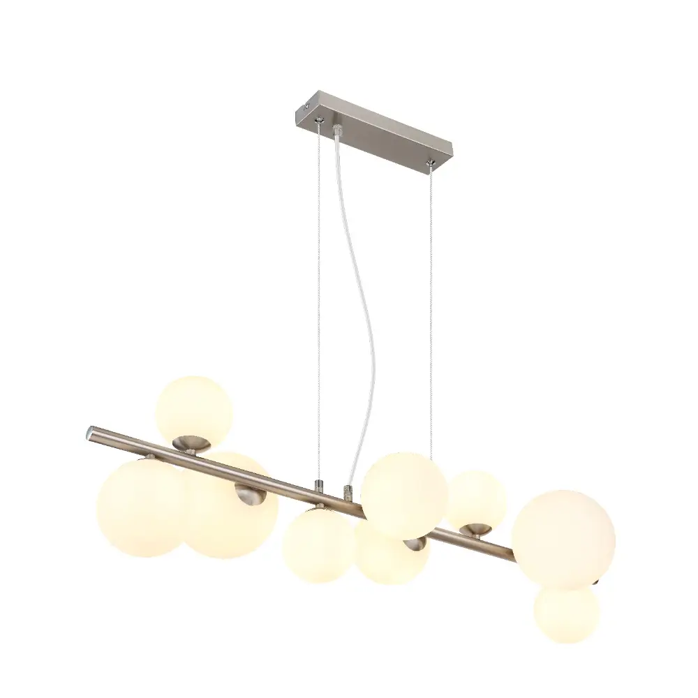 1. Visilica Globo Riha 56140-9H nikl opal