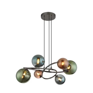 1. Luster Globo Riha 56142-6H sivi