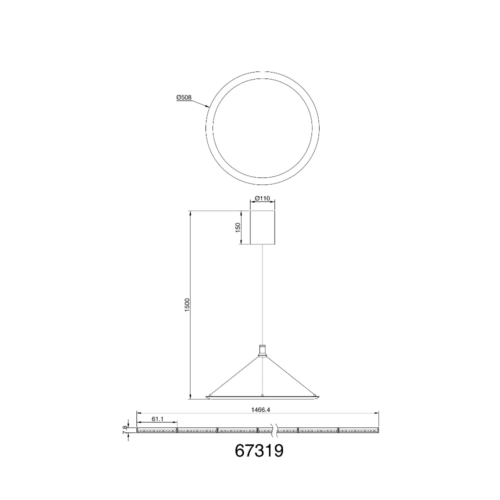 4. Visilica Globo Suna 67319 crna