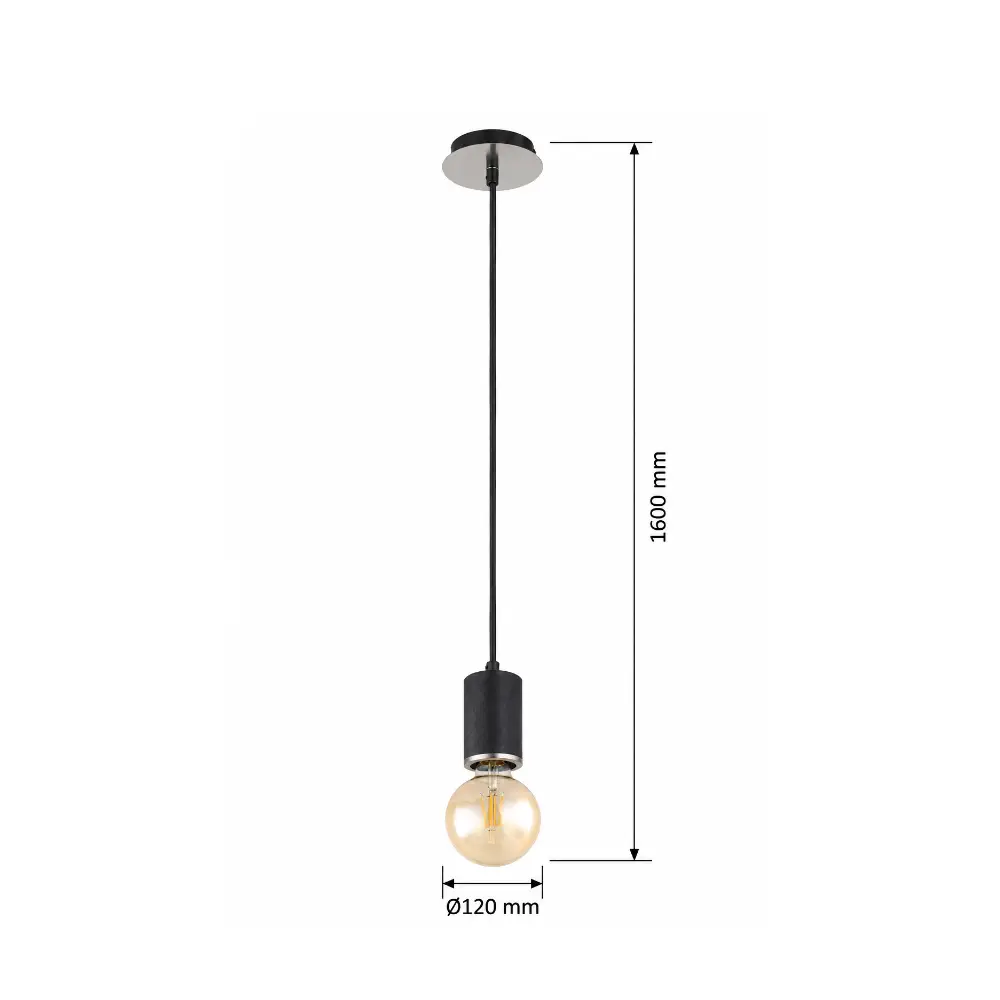 5. Visilica Globo Joseba 54032-1HB crna