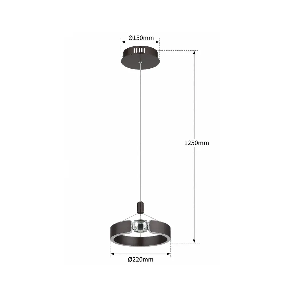 4. Visilica Globo Hendricks 67349H antracit