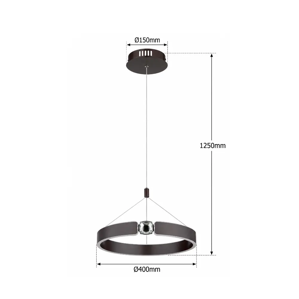 4. Visilica Globo Hendricks 67349H1 antracit