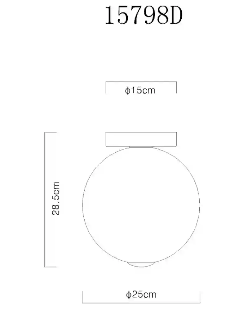 Globo Lacy 15798D | Plafonjera | crna | LED - Slika 2