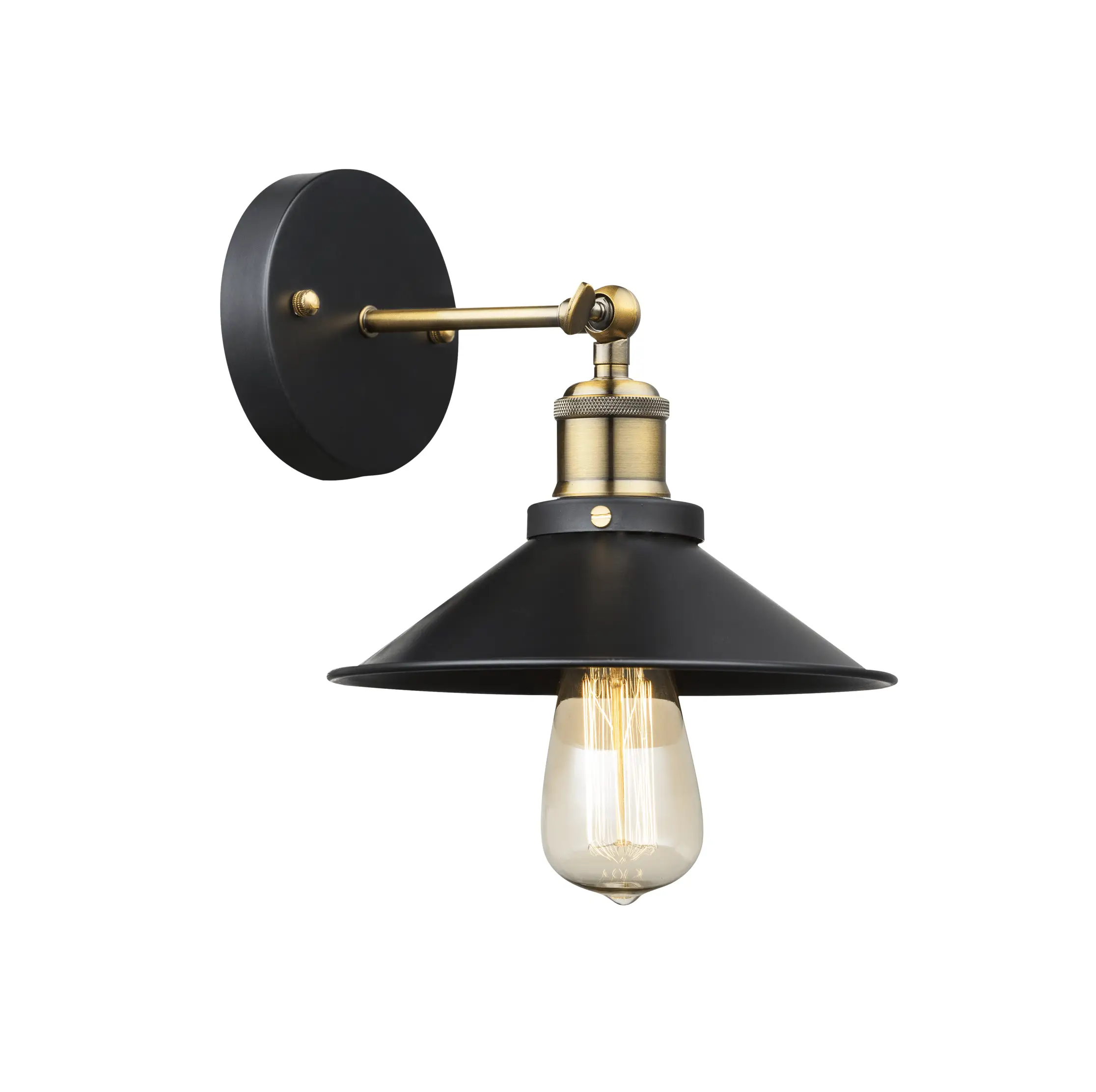 zidna lampa Globo Lenius crna