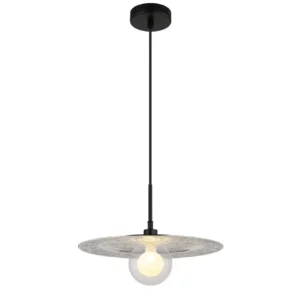 visilica Globo Riga 15169S crna srebrna