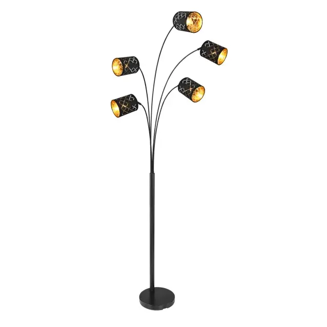 podna lampa Globo Clarke 15229S4 crna