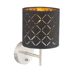 zidna lampa Globo Clarke 15229W crna