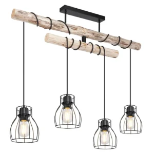 visilica Globo Mina 15326-4D crna drvo