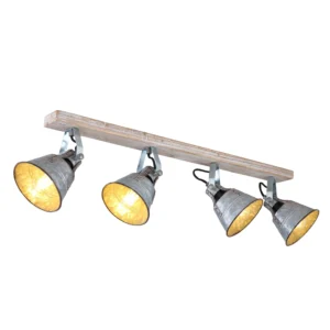 spot lampa Globo Gunther 15366Z-4 cink drvo