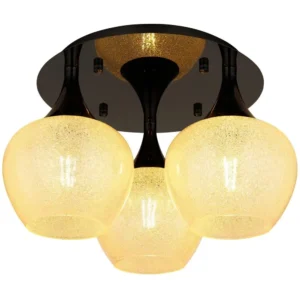 plafonjera globo Maxy 15548-3DK staklo bronzana