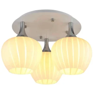 plafonjera globo Maxy 15548-3DW staklo hrom