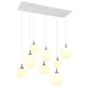 visilica Globo Maxy 15548-8HW hrom bela