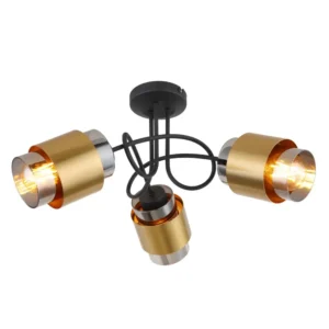 plafonjera globo Milley 15560-3D staklo crna