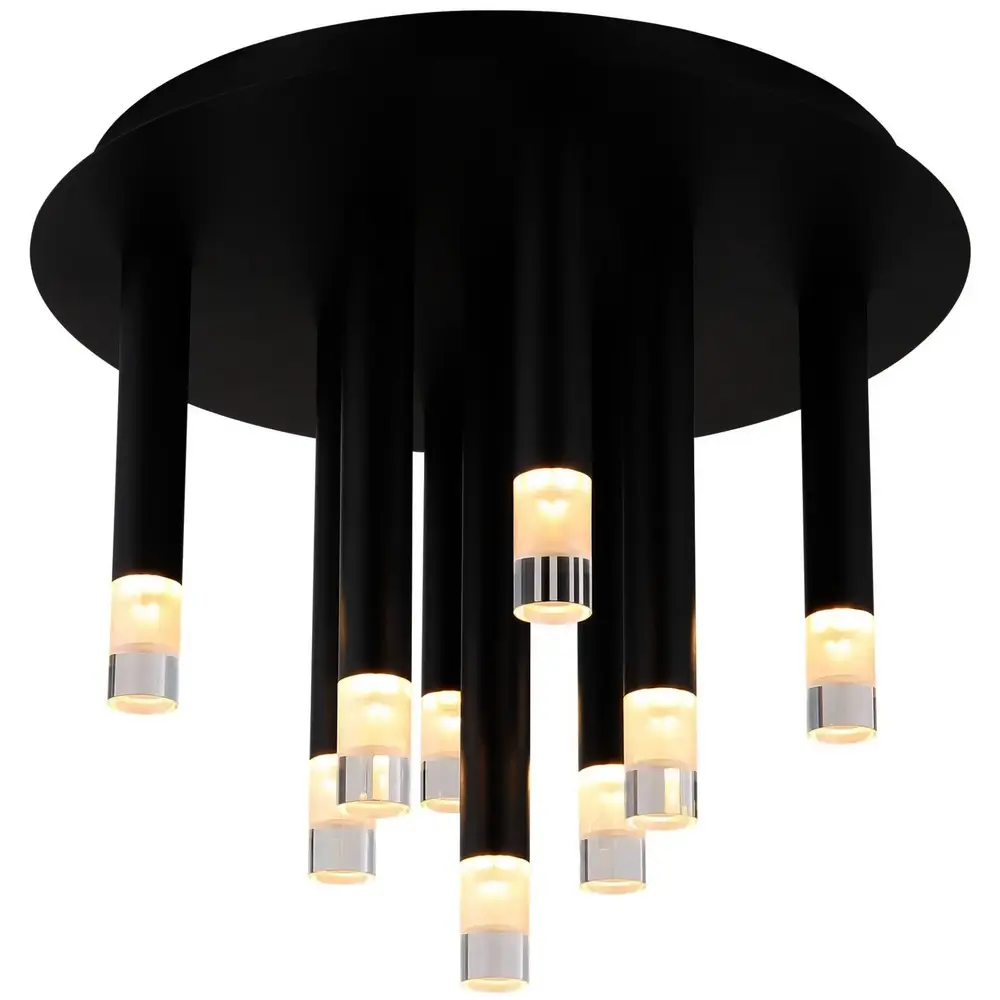plafonjera globo Ryan 15629-9D metal crna