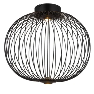 plafonjera globo Galway 15652D1 metal crna