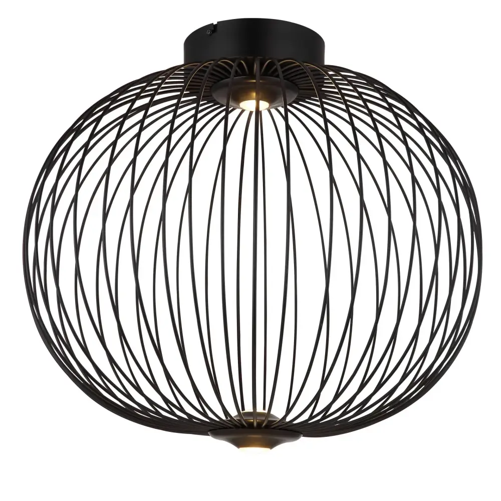 plafonjera globo Galway 15652D1 metal crna