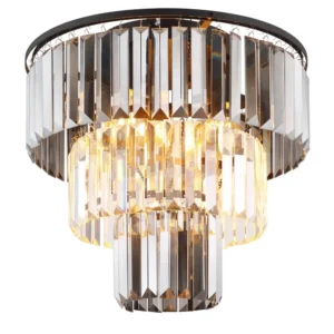 plafonjera globo Naxis 15695D kristal crna