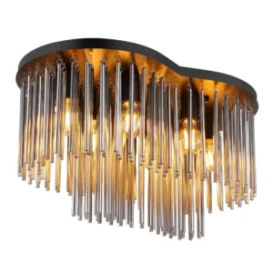 plafonjera globo Gorley 15698-6D staklo crna