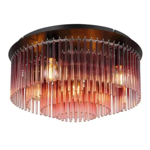 plafonjera globo Gorley 15698D1BR staklo crvena