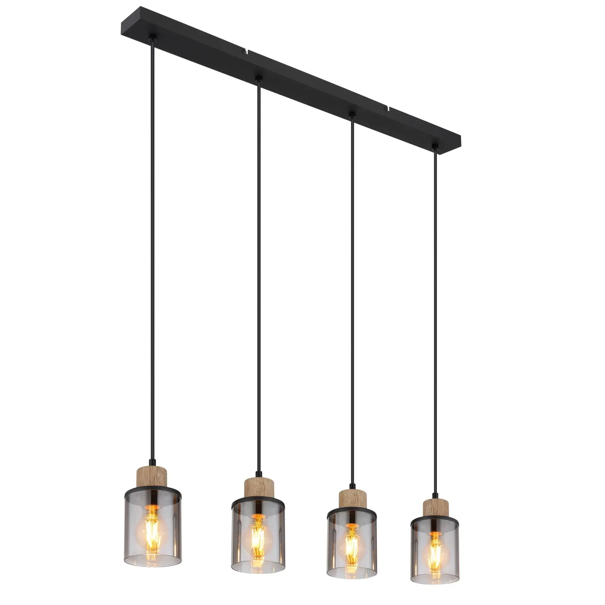 visilica Globo Reid 15707-4H crna drvo