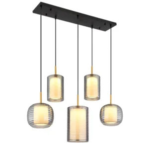 visilica Globo Lampigna 15740-5 crna opal