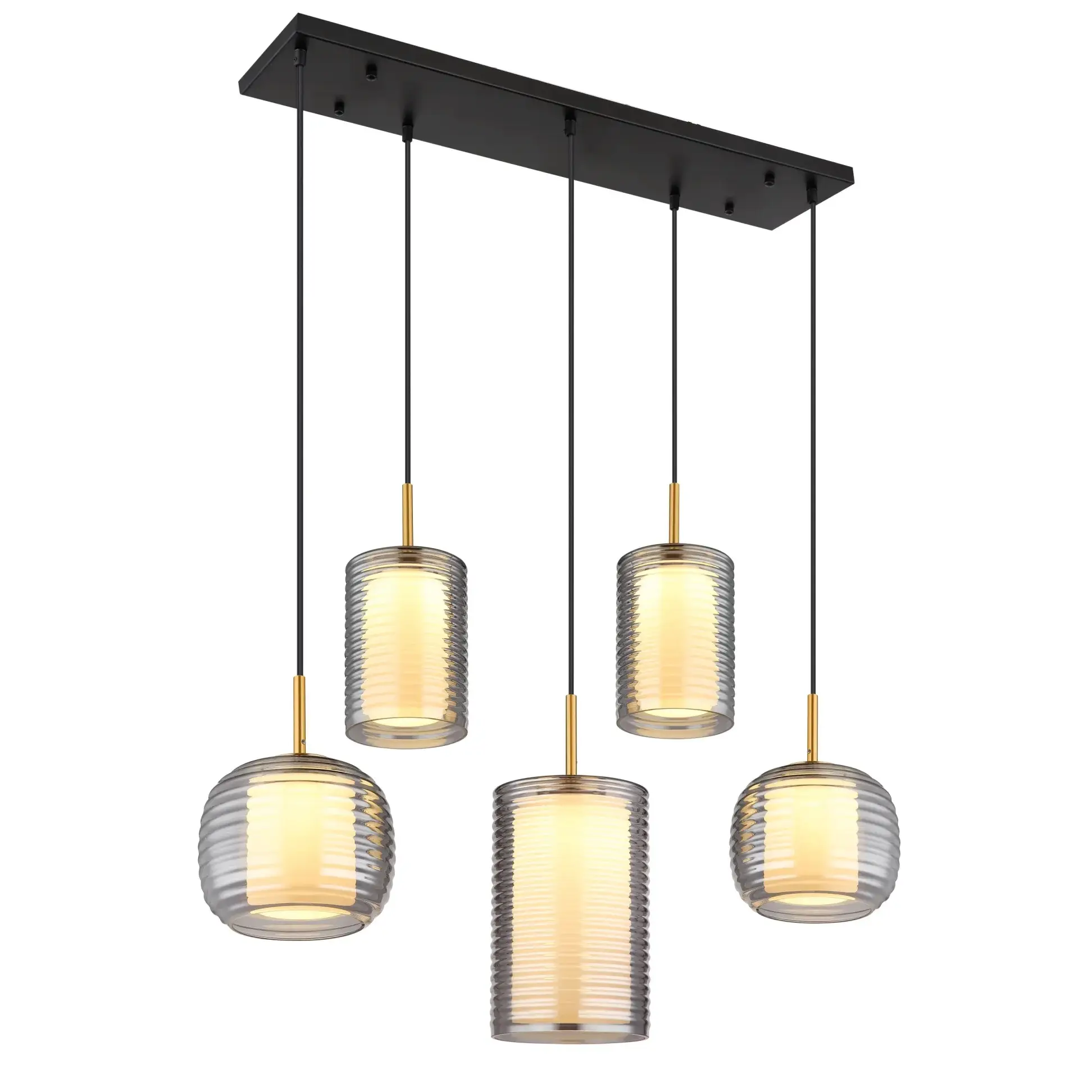 visilica Globo Lampigna 15740-5 crna opal