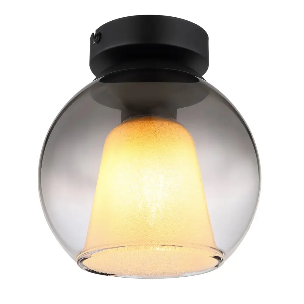 plafonjera globo Barry 15749D staklo crna