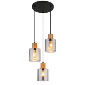 visilica Globo Aleidis 15768-3H crna drvo