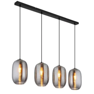 visilica Globo Jefrey 15794-4H crna