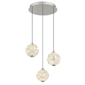 visilica Globo Virina 16047-3HC hrom providna