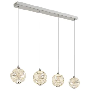 visilica Globo Virina 16047-4HC hrom providna