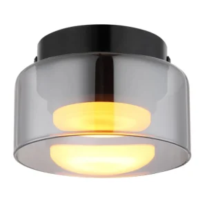 plafonjera globo Higgins 16055DS staklo crna