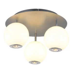 plafonjera globo Simmons 16062-3D staklo siva