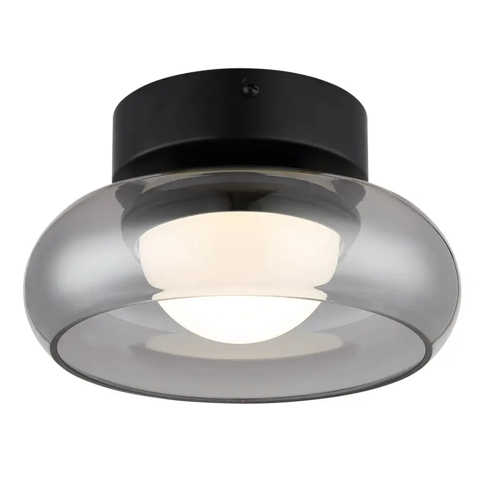 plafonjera globo Carlene 16700D1 staklo crna