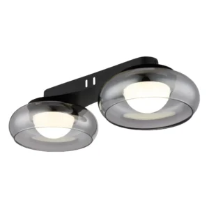 plafonjera globo Carlene 16700D2 staklo crna