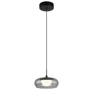 visilica globo Carlene 16700H staklo crna