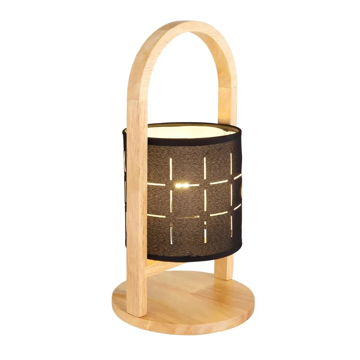 stona lampa Globo Ninja 21506B drvo crna