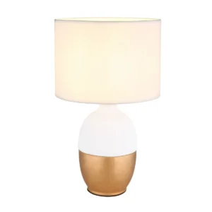 stona lampa Globo Valentino 21627W bela zlatna