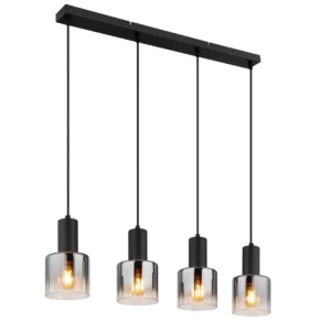 visilica globo Jack 30400408 staklo crna