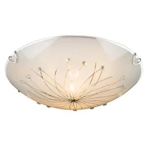 plafonjera globo Calimero 40402-2 staklo bela