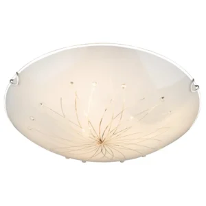 plafonjera globo Calimero 40402-3 staklo bela