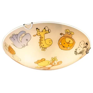 plafonjera globo Kiddy 40607 staklo bela