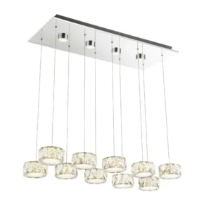 visilica globo Amur 49350-92H kristali hrom