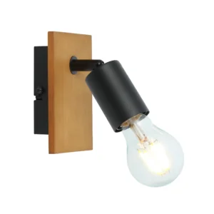spot lampa Globo Martha 54008-1H drvo crna