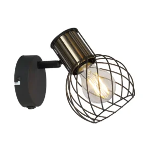 spot lampa Globo Argusto 54013-1 crna mesing