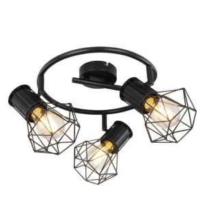 spot lampa Globo Priska 54017-3 crna