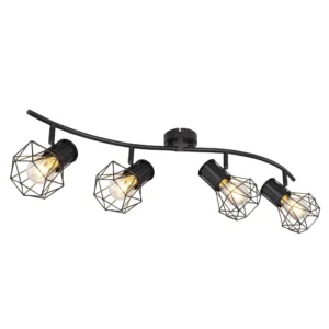 spot lampa Globo Priska 54017-4 crna